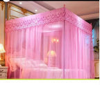 Moustiquaire chambre de princesse, rideaux de lit à poteaux, décoration de chambre double 120 x 200 cm/47 x 79