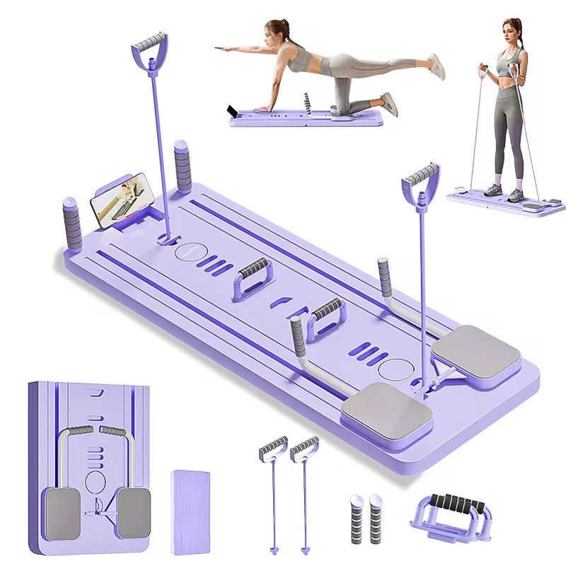 plateau de fitness multifonction avec bandes de résistance