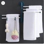 Porte-Serviettes pivotant Support de Bain en Acier Inoxydable Avec Ventouse