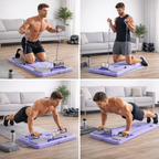 plateau de fitness multifonction avec bandes de résistance