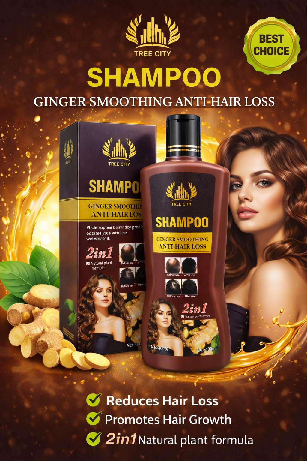 Shampoing ginger smoothing